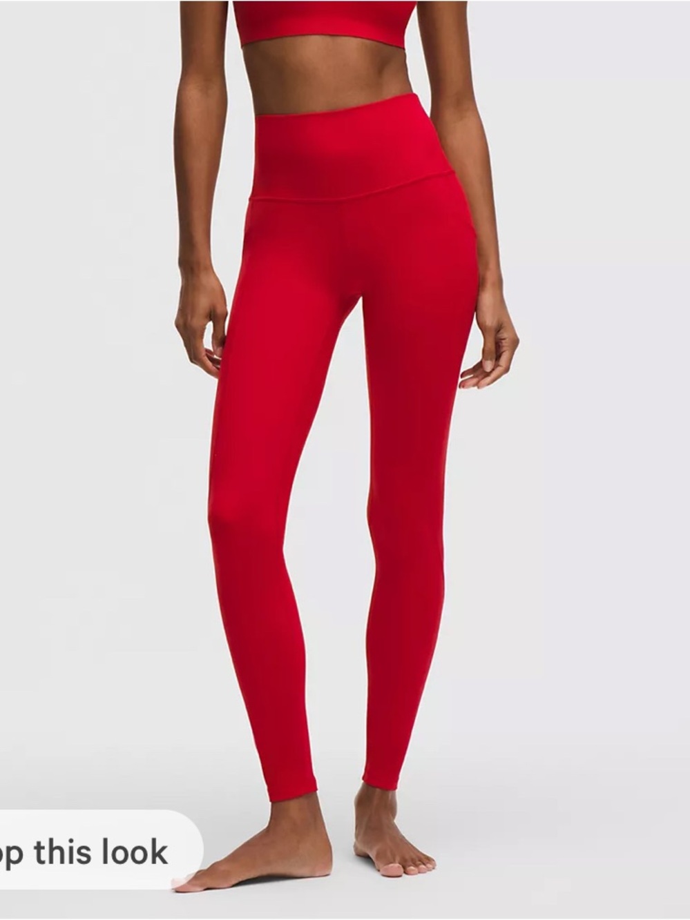 lululemon athletica High-Waist Red Leggings